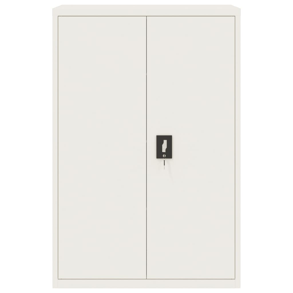 VidaXL Archiefkast 90x40x140 cm staal wit