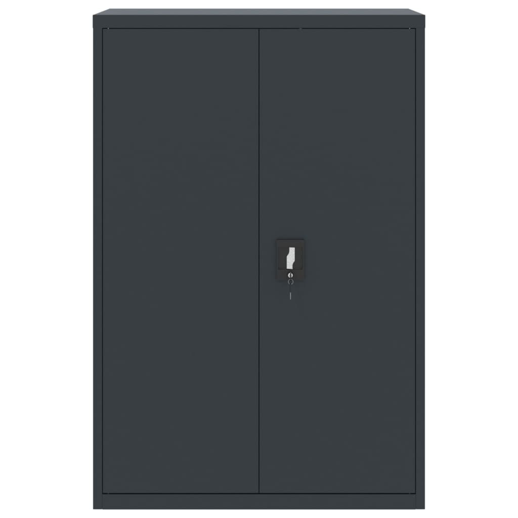 VidaXL Archiefkast 90x40x140 cm staal antracietkleurig