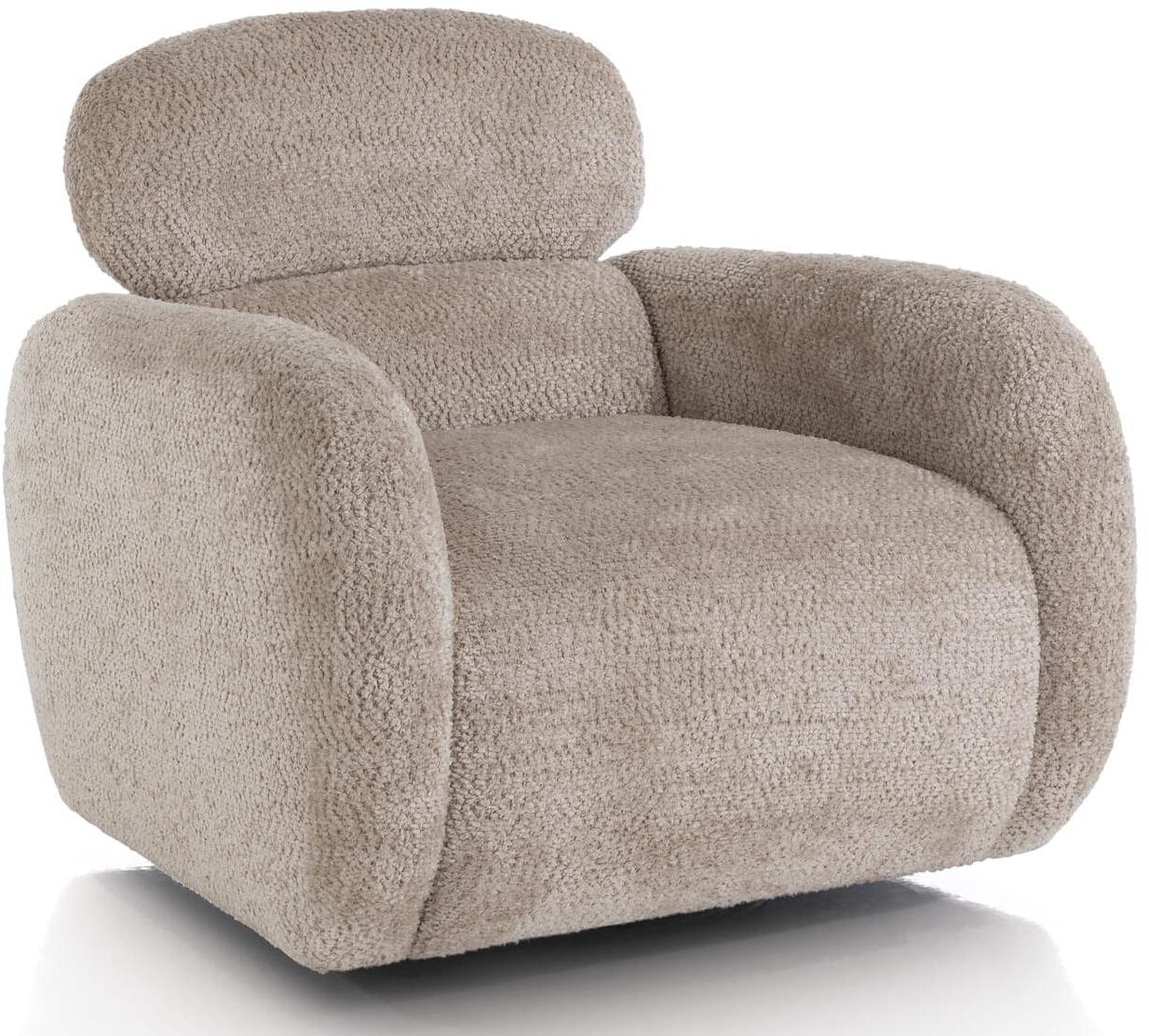 Ostia draaifauteuil - stof derby beige