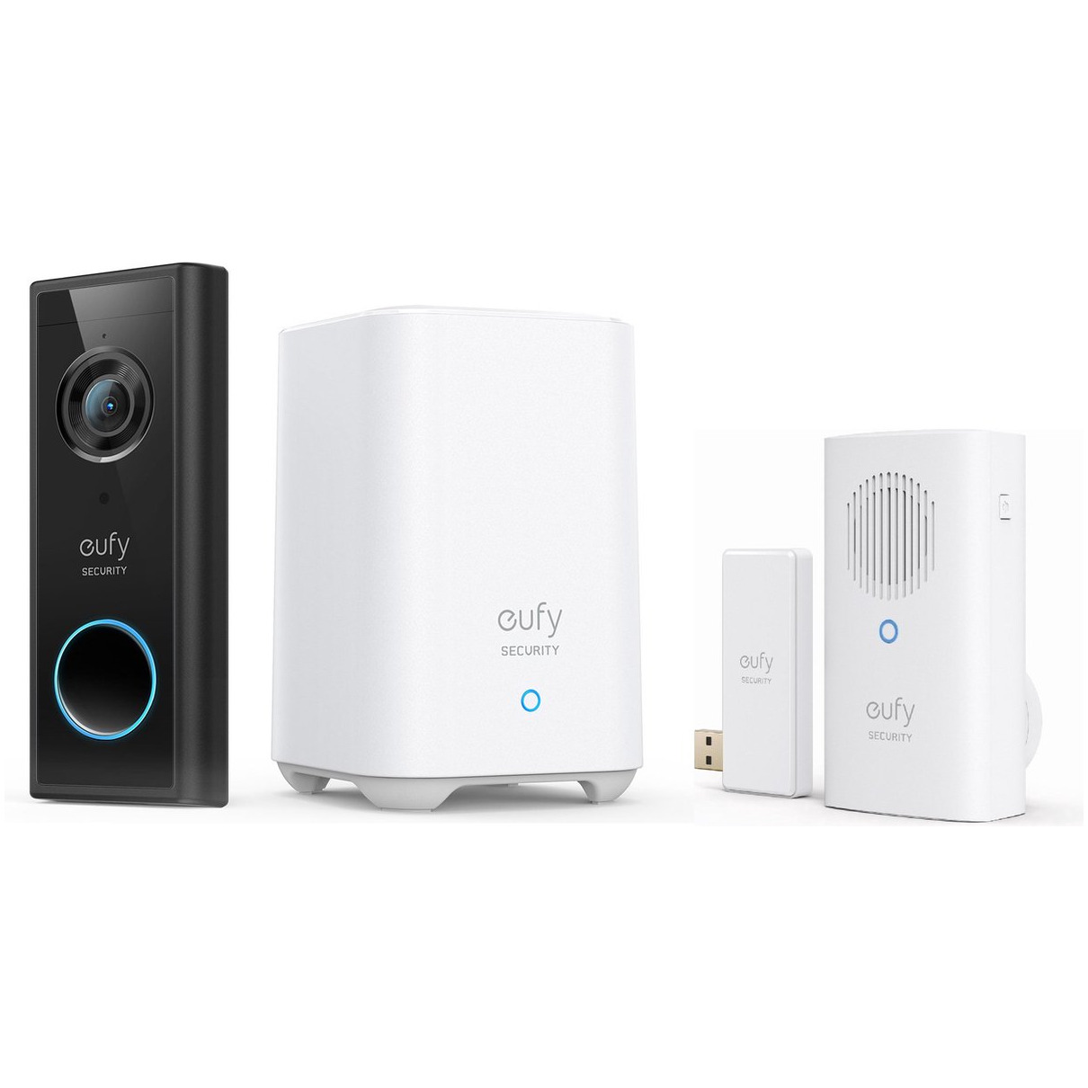 Eufy Bundle Video doorbell 2K Homebase & Chime Slimme deurbel