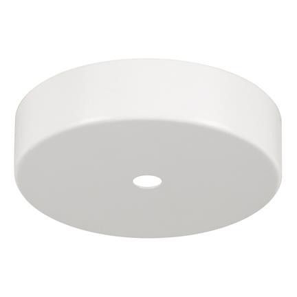 Bailey plafondkap metaal wit + witte kabel grip