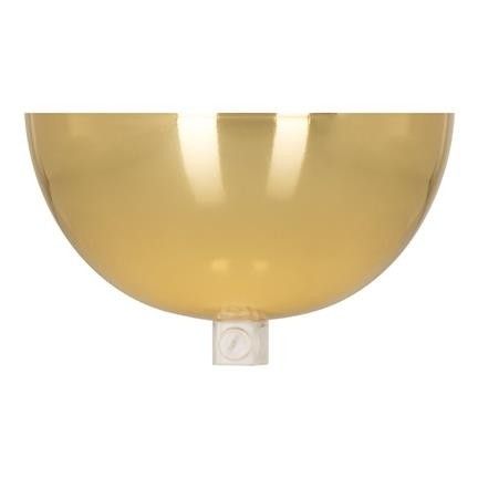 Bailey plafondkap komvorm goud + transparante kabel grip