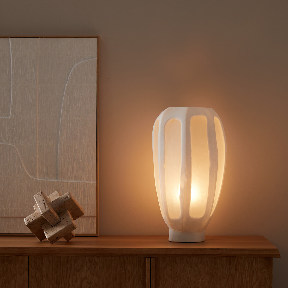 AM.PM Zeshoekige lamp in mat en ondoorzichtig glas, Halkide