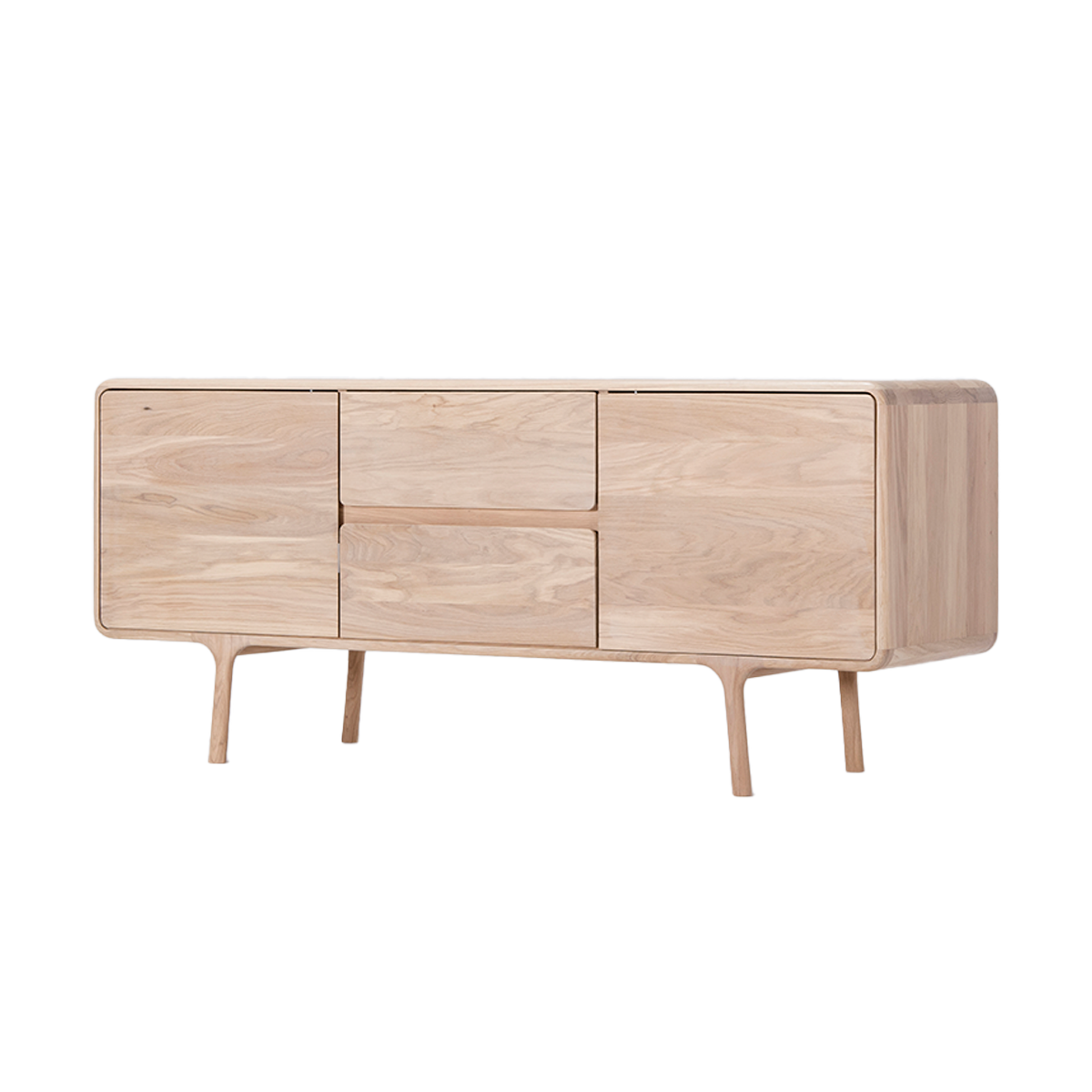 Gazzda Fawn sideboard houten dressoir whitewash - 150 x 45 cm