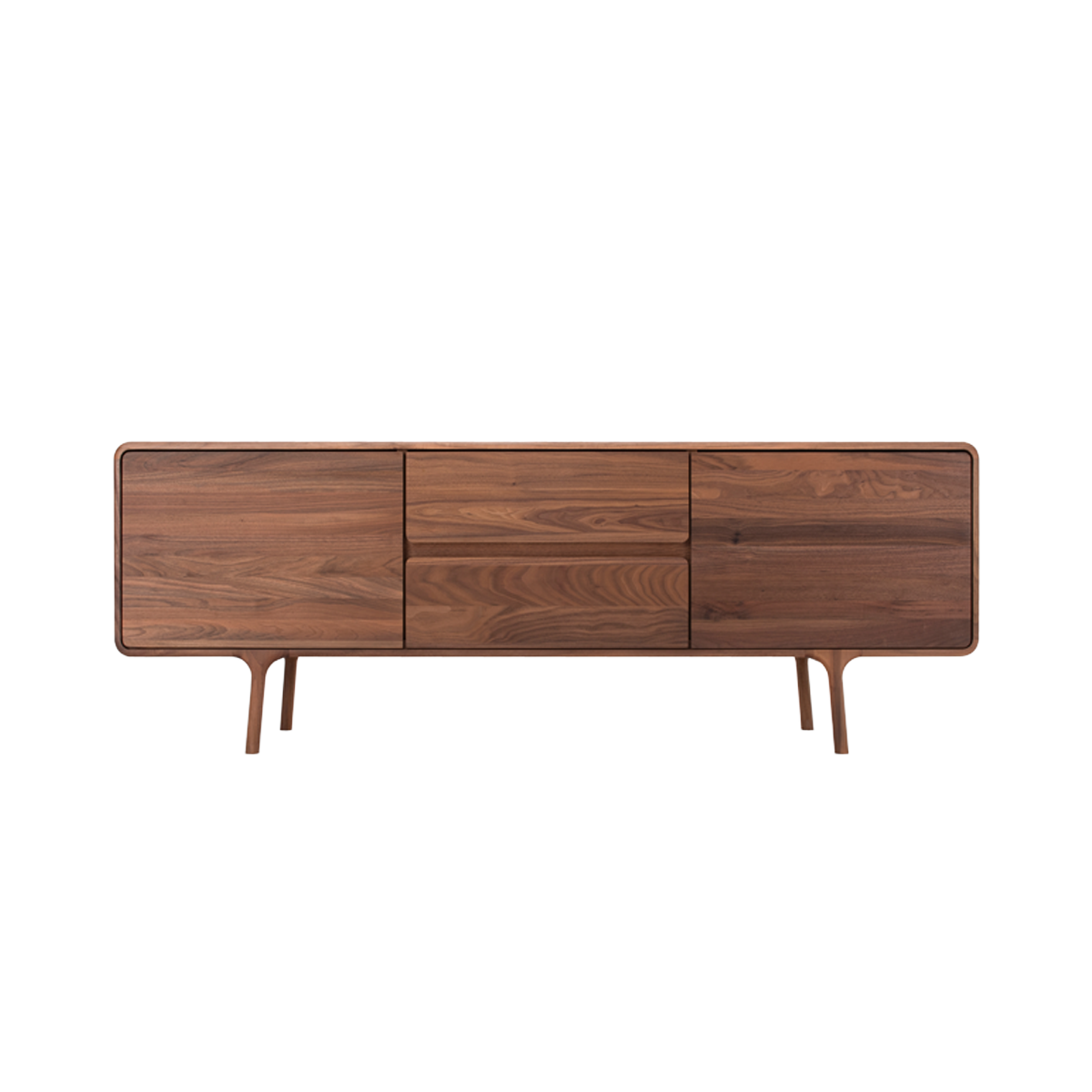 Gazzda Fawn sideboard houten dressoir walnut - 180 x 45 cm