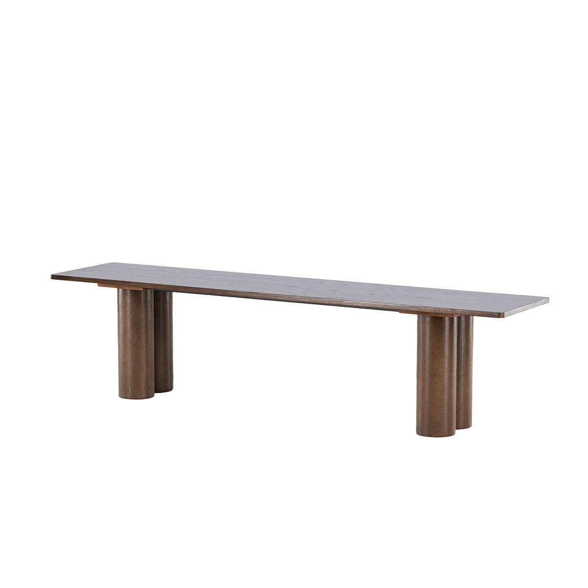Nest living Faya houten eetkamerbank donkerbruin - 180 x 45 cm