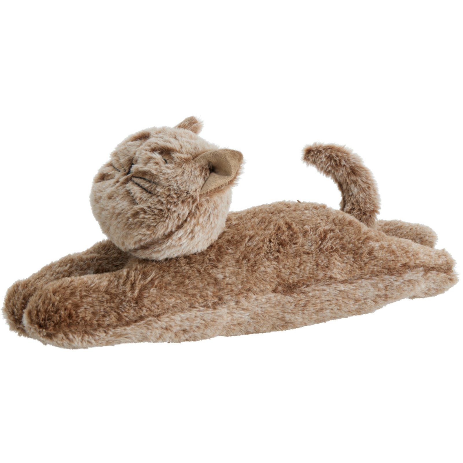 Excellent Houseware Deurstopper gewicht - dieren thema Katje - 1 kilo - bruin - polyester - x 11 cm - Poes -