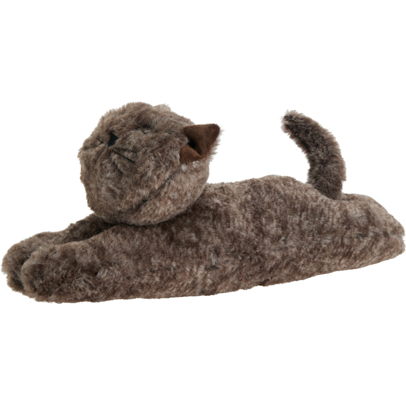 Excellent Houseware Deurstopper gewicht - dieren thema Katje - 1 kilo - donkergrijs - polyester - x 11 cm - Poes -