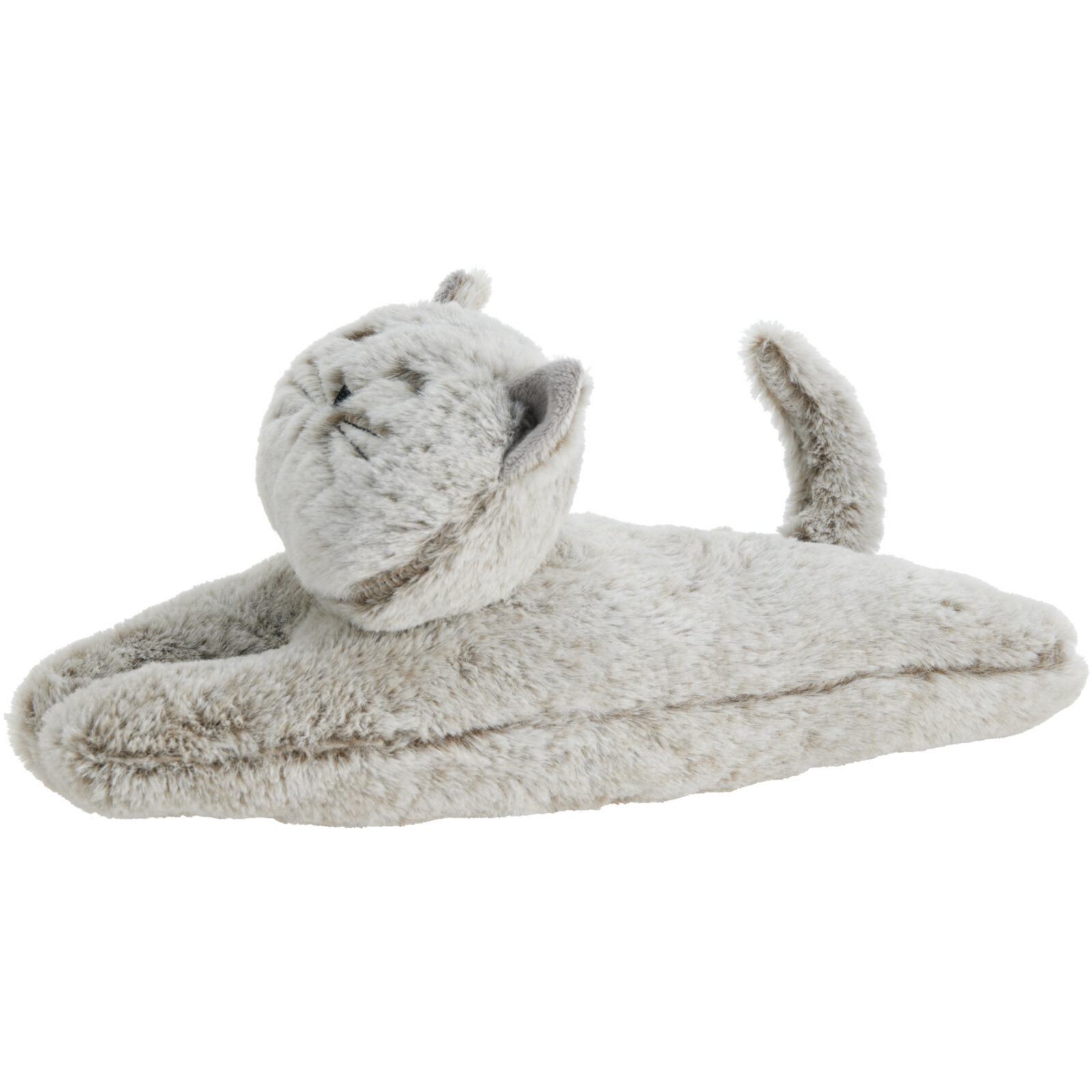 Excellent Houseware Deurstopper gewicht - dieren thema Katje - 1 kilo - grijs - polyester - x 11 cm - Poes -