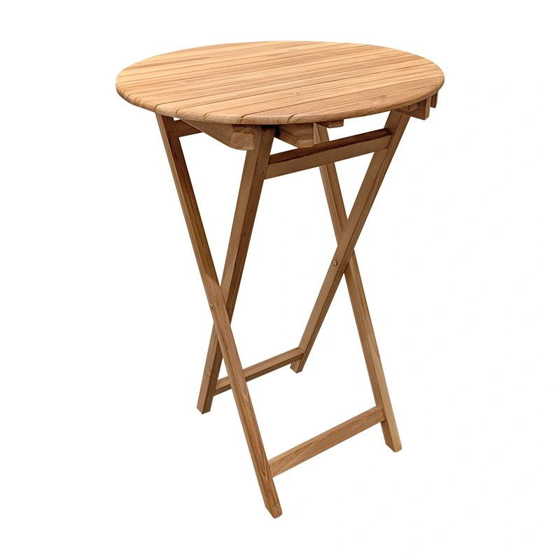 Buitengewoon de boet Florence Inklapbare Bartafel Teak dia. 70x105 cm - 