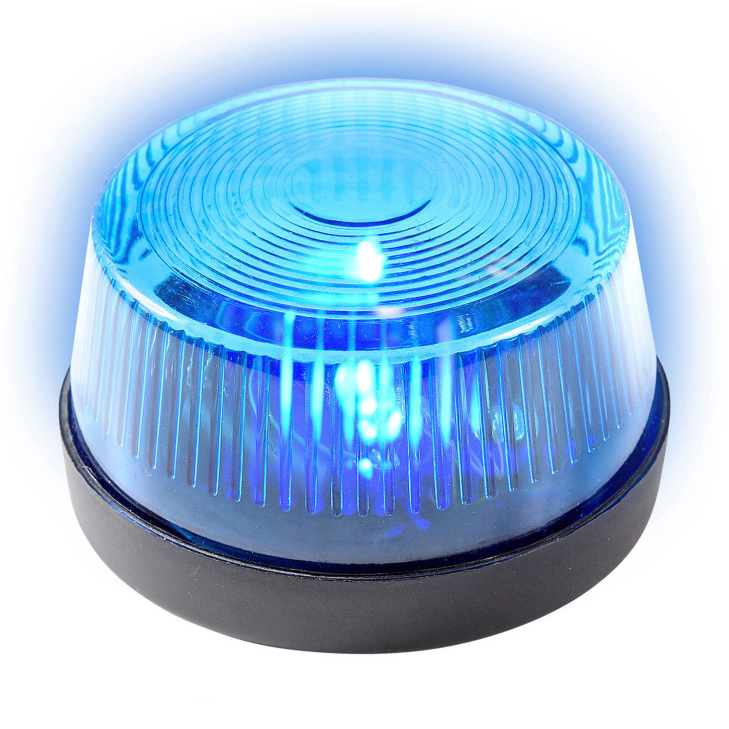 Widmann LED zwaailamp - met sirene - blauw - 7 cm - politie zwaailicht -