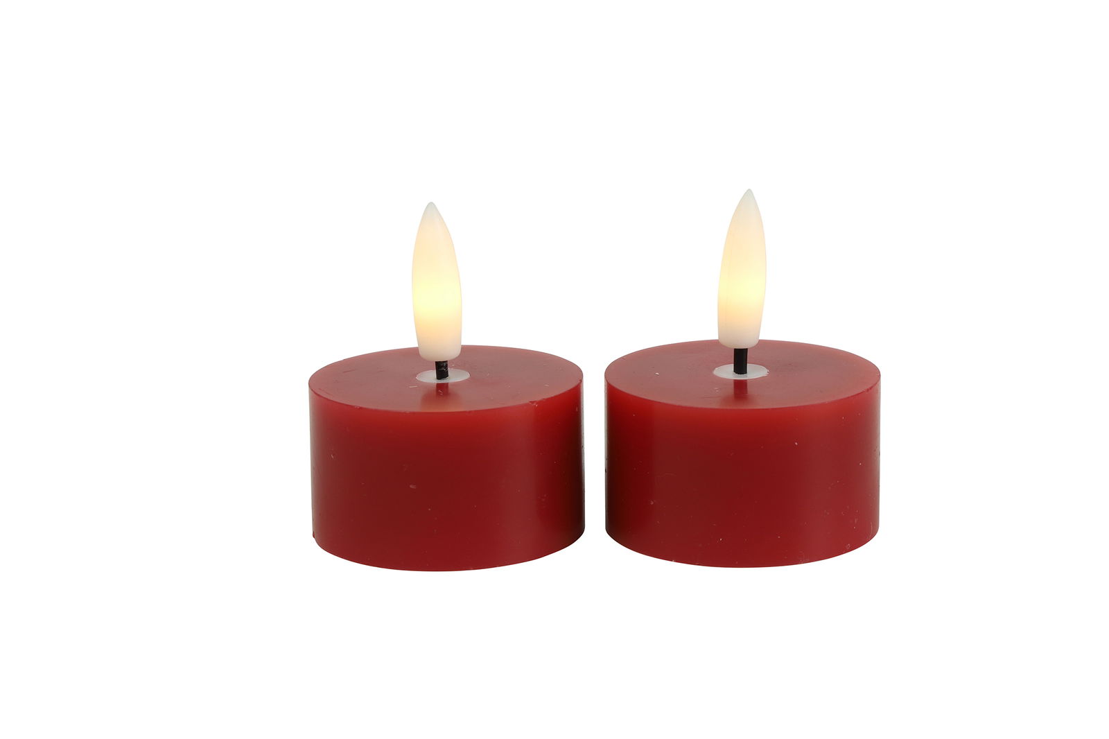 Countryfield Ledkaars Lyon 4x4x5.2 cm rood set van 2 - 