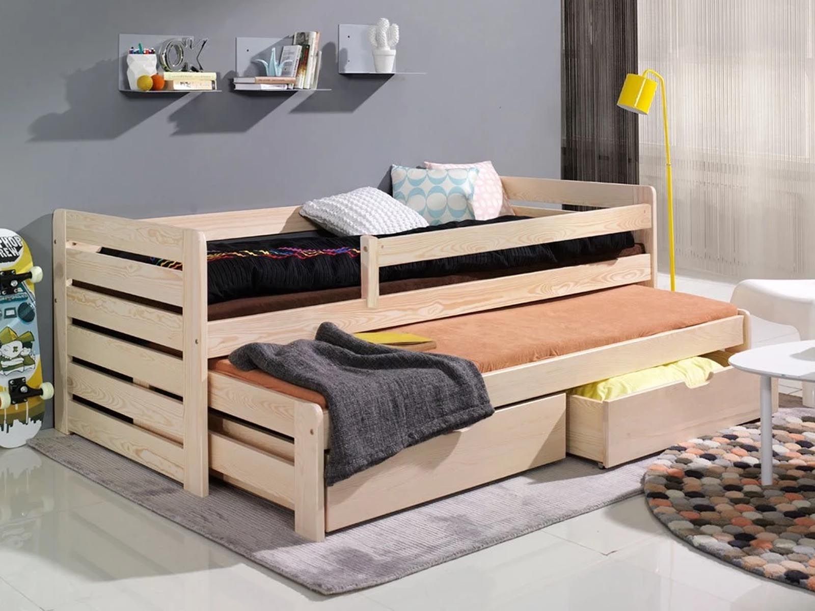 Mobistoxx Kajuitbed CATALEYA 90x200 cm natuurlijke pijnboom