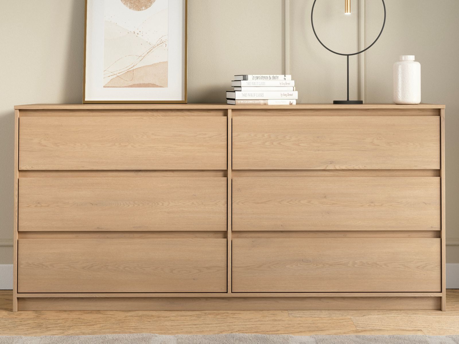 Mobistoxx Commode MACRAME 6 lades cremona eik