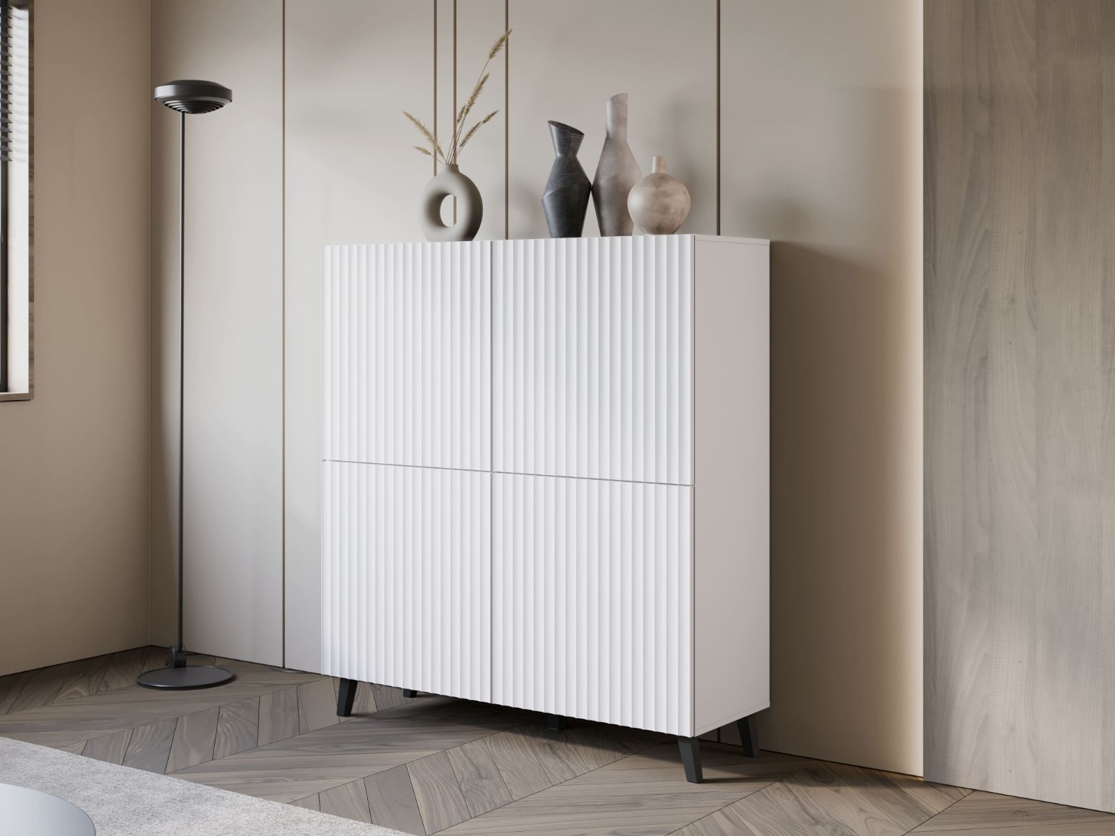 Mobistoxx Dressoir FUKETTE 4 deuren wit