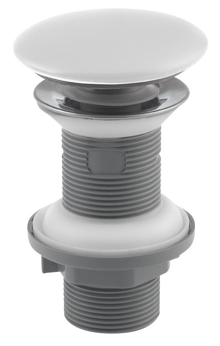 Isvea Universal keramische clickwaste met overloop mat wit