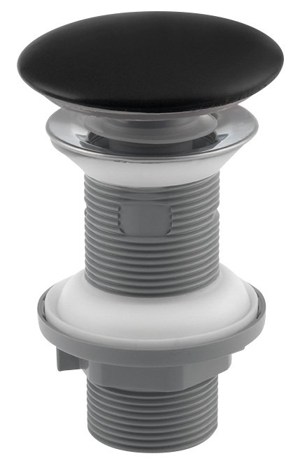 Isvea Universal keramische clickwaste met overloop mat zwart