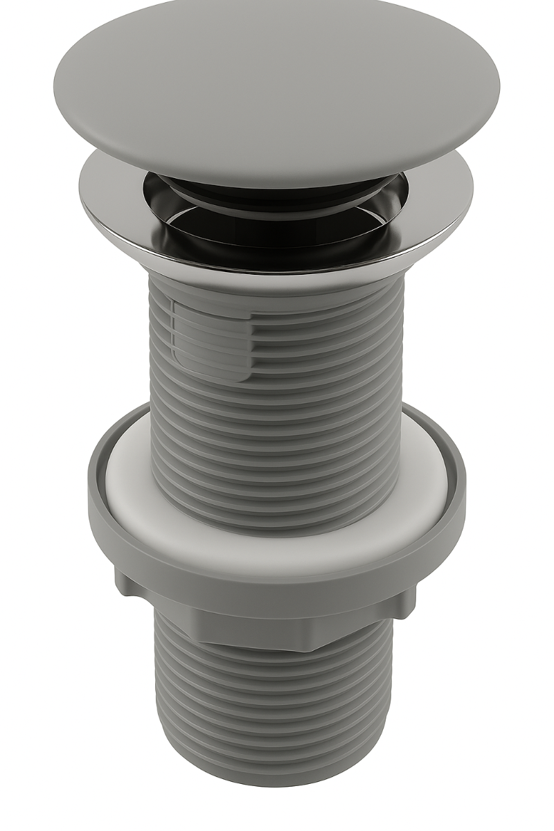 Isvea Universal keramische clickwaste met overloop mat grijs