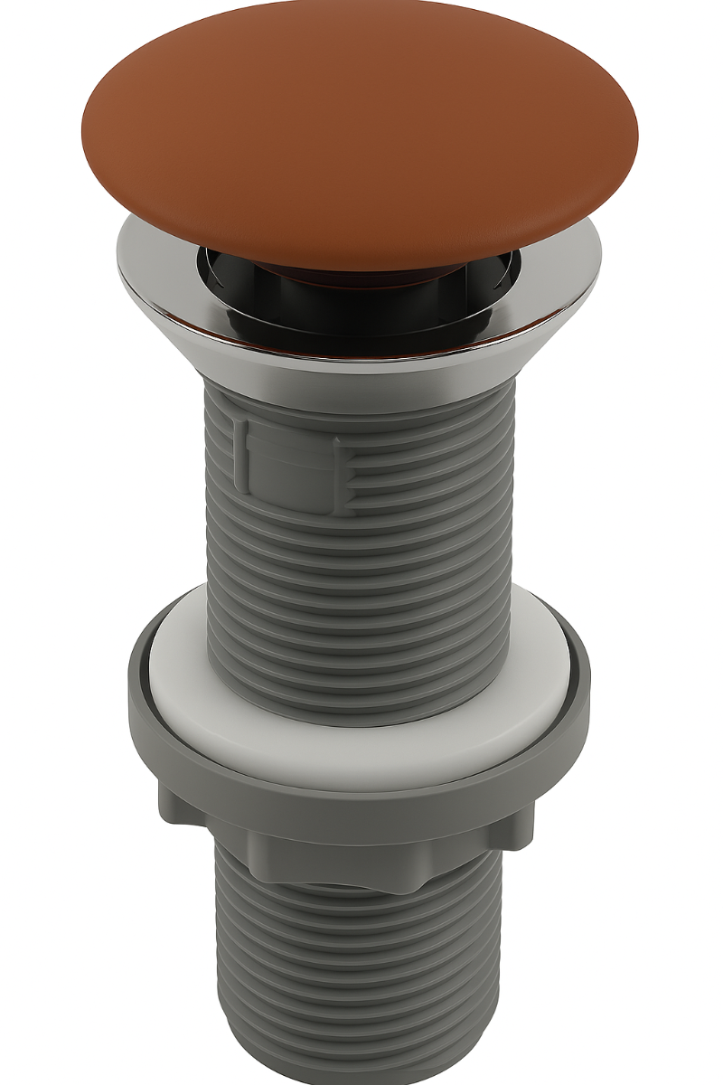 Isvea Universal keramische clickwaste met overloop mat terracotta