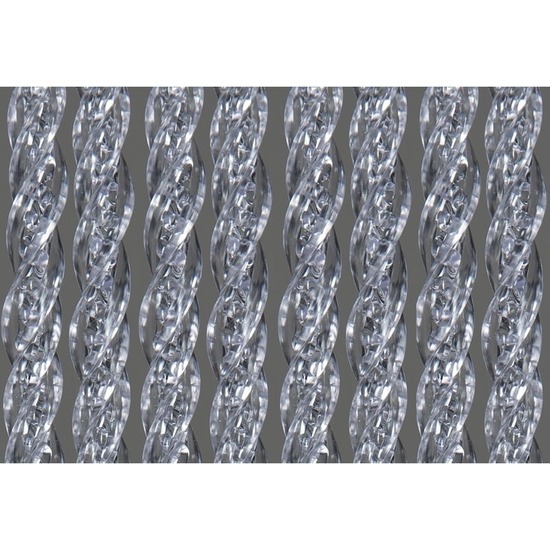 Merkloos Deurgordijn - transparant - 90 x 220 cm - vliegengordijn - PVC -