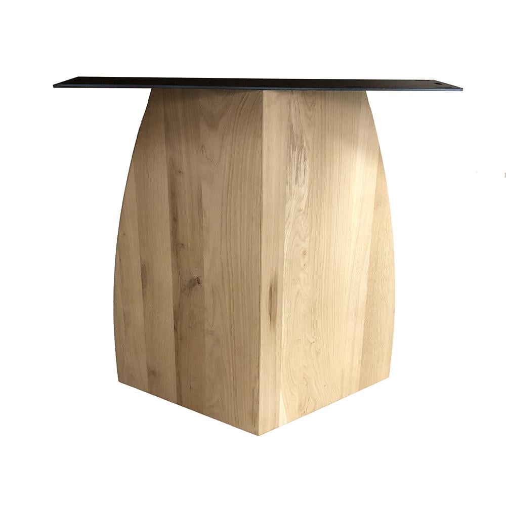 Furniture Legs Europe Eiken houten v poot 69 cm bij 22 cm en hoogte 75cm - 2 stuks