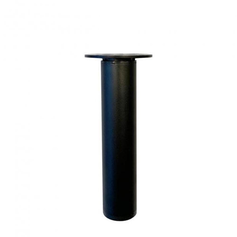 Furniture Legs Europe Stalen verstelbare meubelpoot zwart rond ø 3 cm en hoogte 14,5 cm