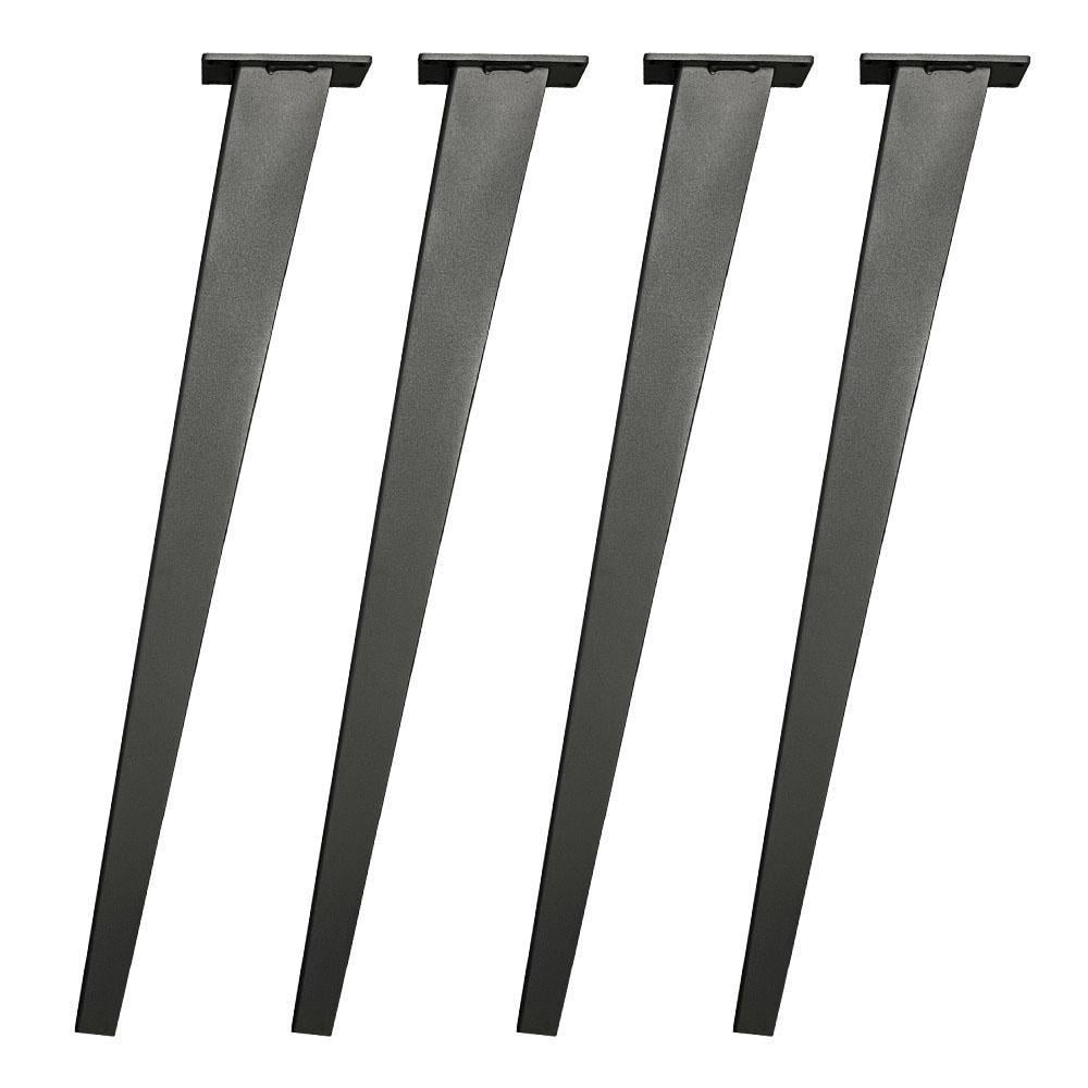 Furniture Legs Europe Stalen tafelpoot brons taps 7 bij 3 cm en hoogte 72 cm (4 x 3 cm / 7 x 3 cm) - 4 stuks - Brons