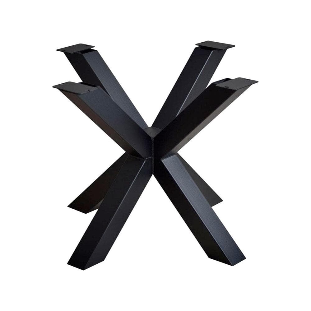 Furniture Legs Europe Stalen matrix zwart spinpoot 100 bij 100 cm en hoogte 75 cm (6 x 6 cm)