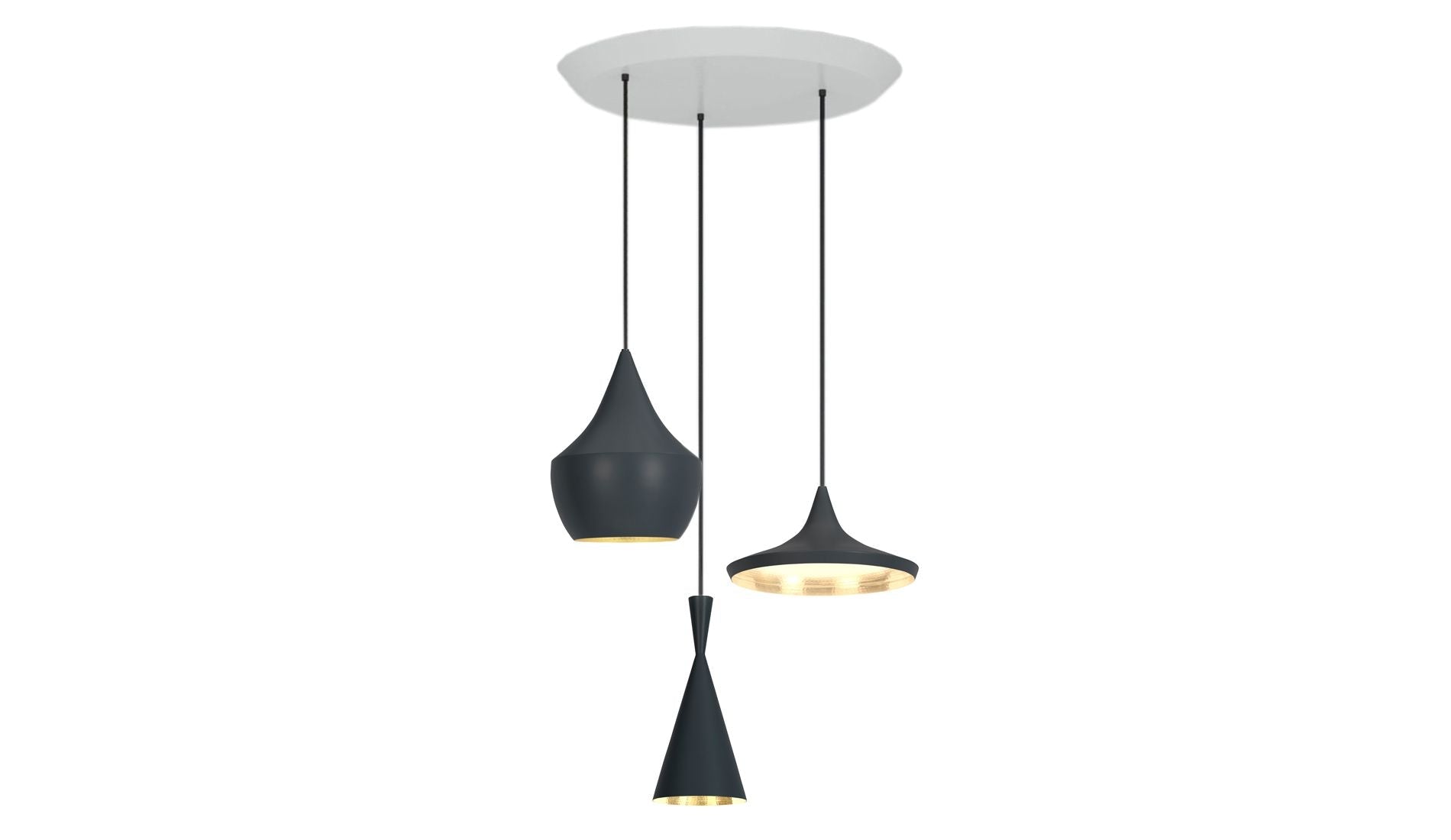 Tom Dixon  Beat Trio rond hang systeem