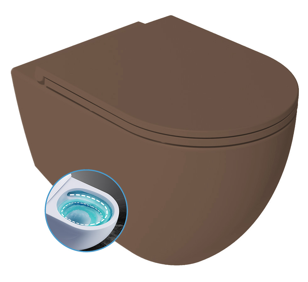 Isvea Infinity toiletpot met tornado flush taupe