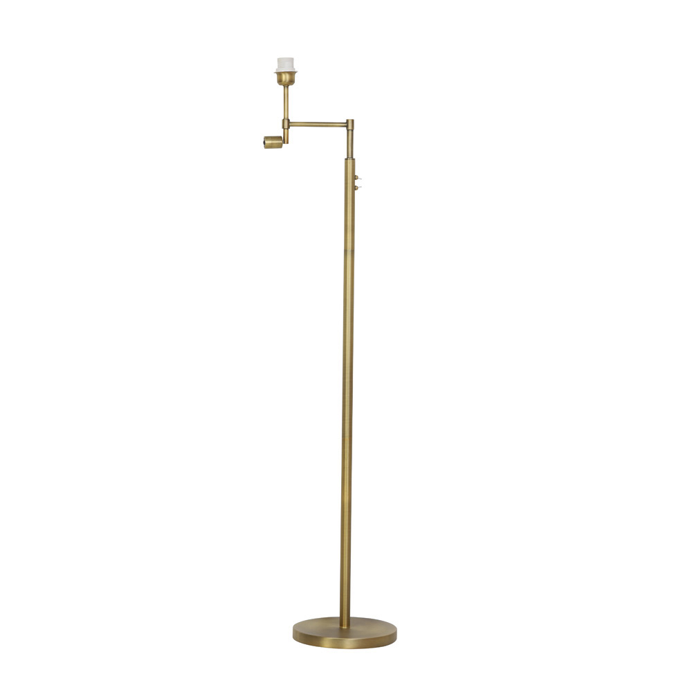 Light & Living Vloerlamp Montana antiek brons met led