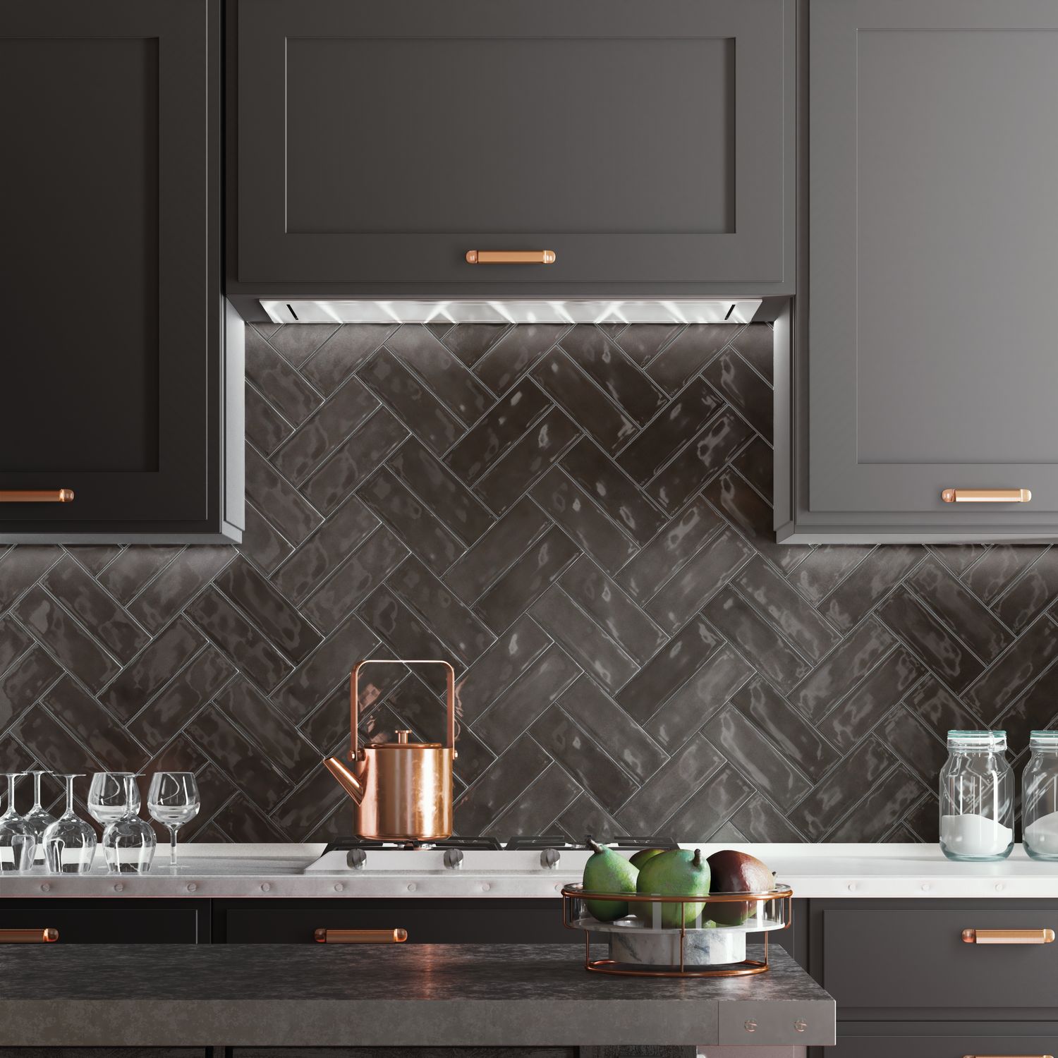 Praxis Keramische Wandtegel - Nolita Negro - 6,5x20cm - 0,36m²