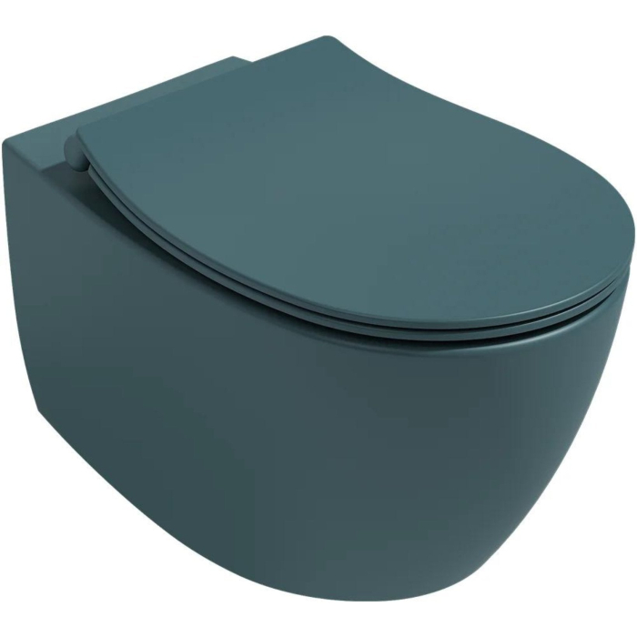 Isvea Sentimenti randloos toilet 51x36.5cm petrol