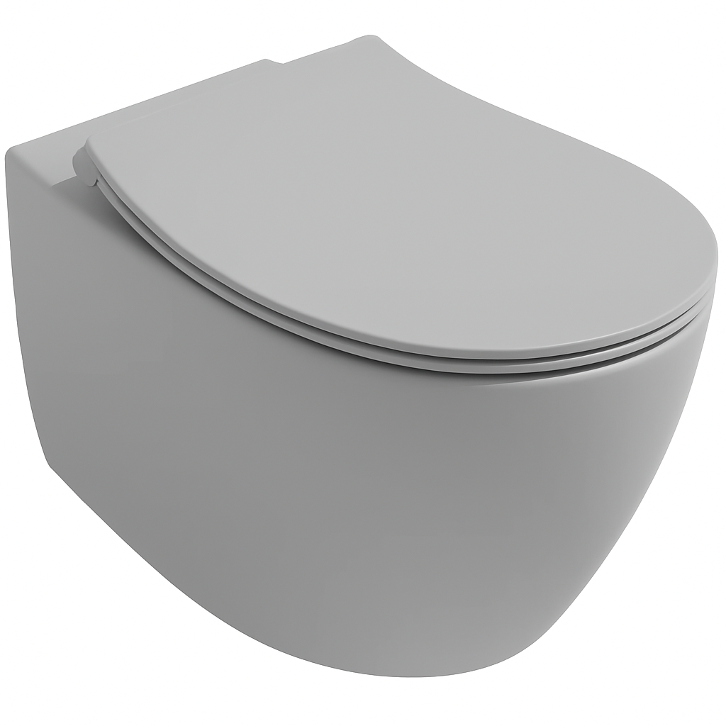 Isvea Sentimenti randloos toilet 51x36.5cm grijs