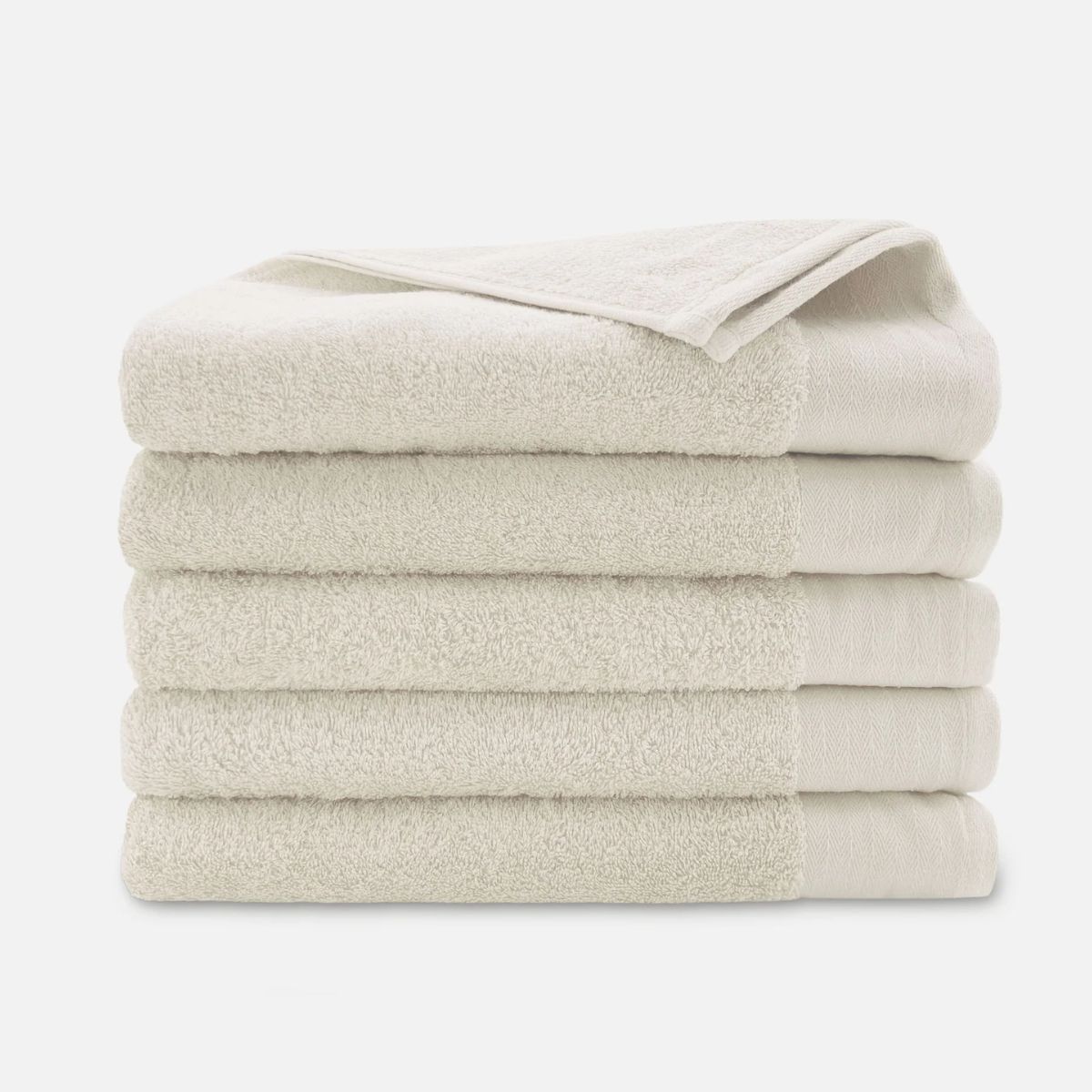 Walra Soft Cotton Handdoeken 70 x 140 cm - 550 gr/m² - Kiezel Grijs - 5 stuks