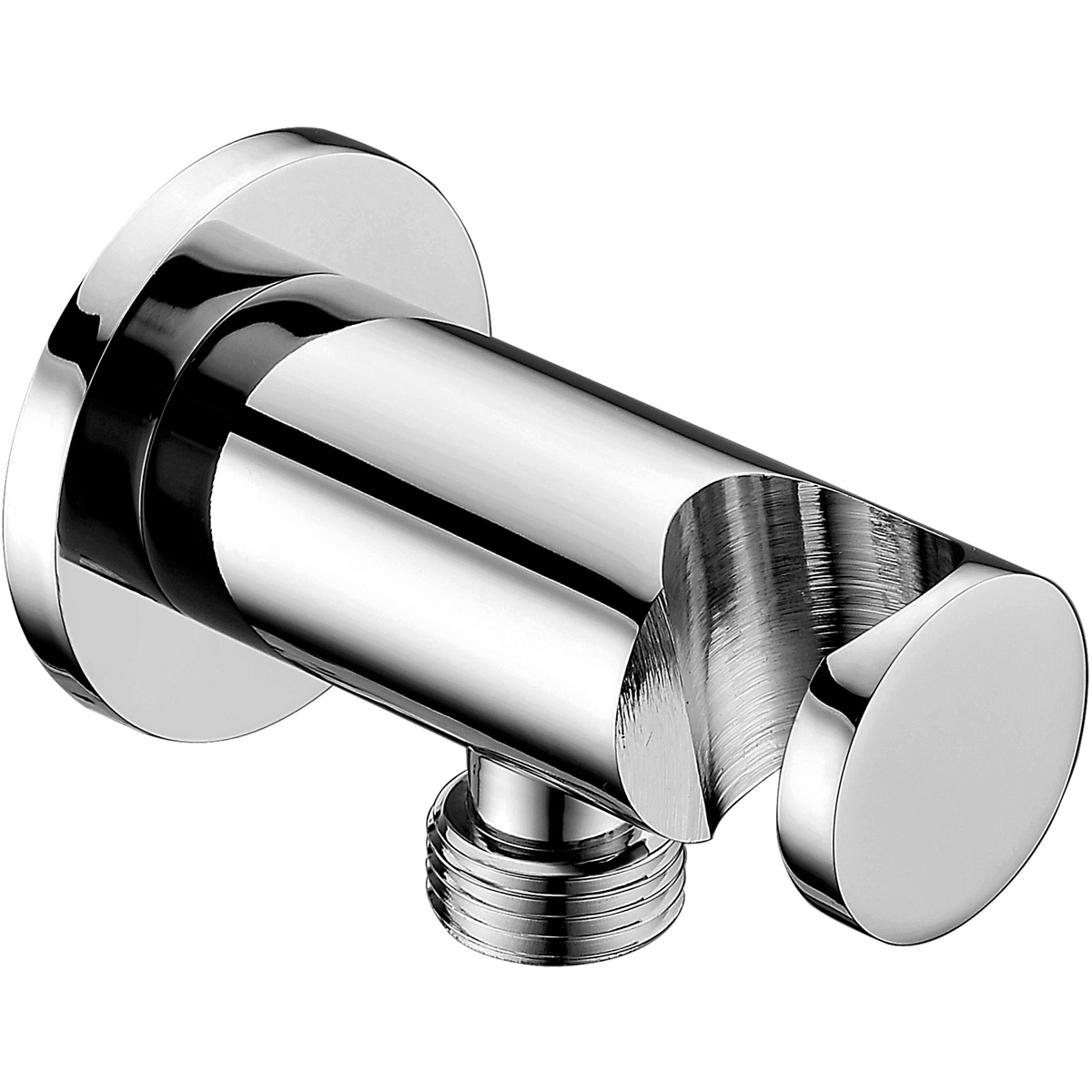 Xellanz Nara - Wandaansluitbocht met Handdouchehouder - 1/2 Inch - Chroom