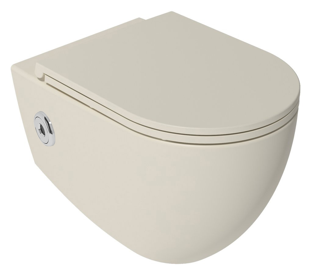 Isvea Infinity toilet met bidet, sensor en softclose zitting ivoor