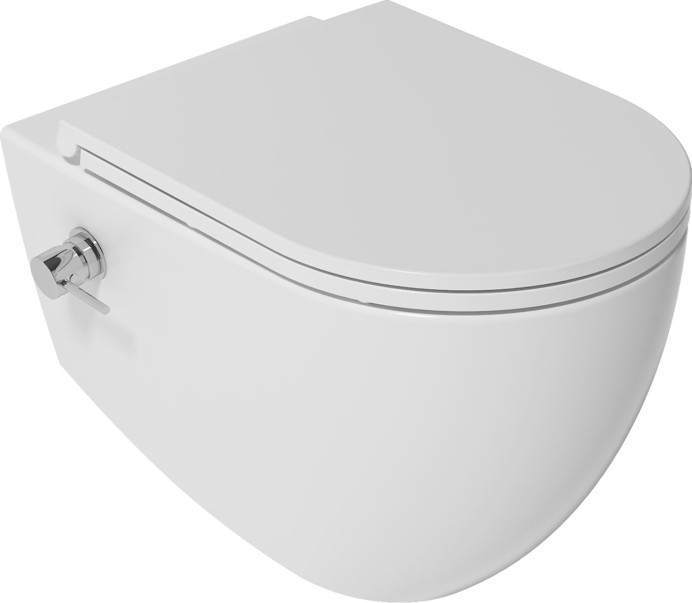 Isvea Infinity toiletpot randloos met bidet wit glans