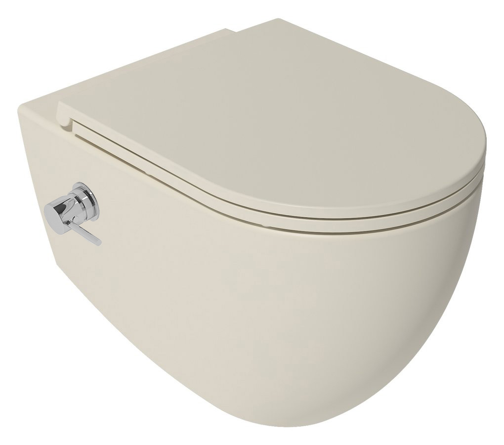 Isvea Infinity toilet met bidet en softclose zitting ivoor