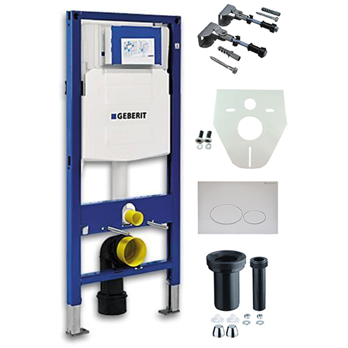 Geberit Duofix UP-320 Inbouwreservoir + Drukplaat Wit
