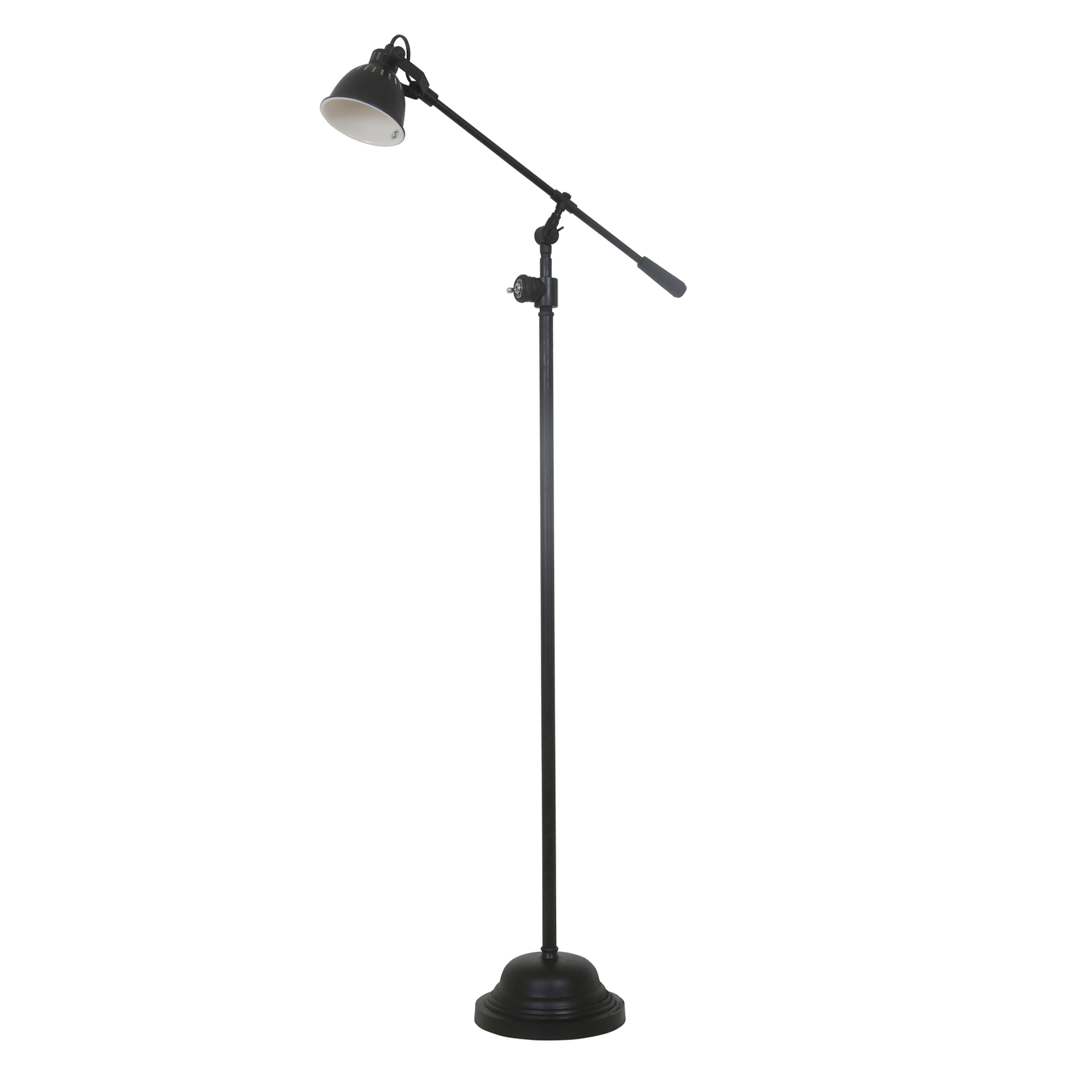 Nostaluce Vloerlamp Archer Antiek Zwart