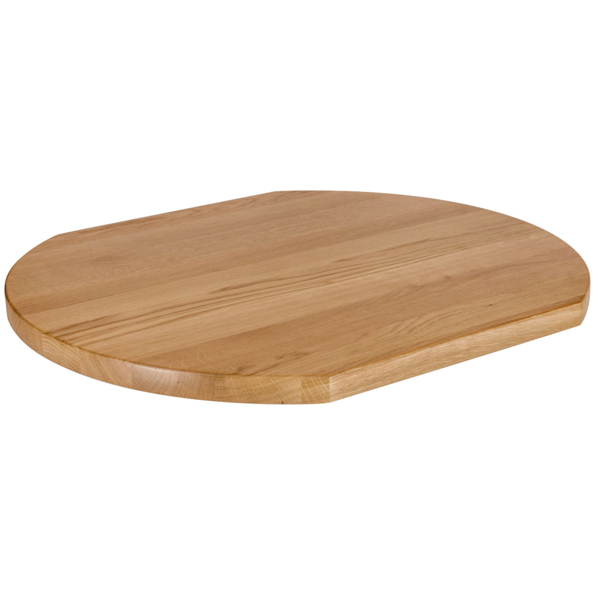 Vega Massief houten tafelblad Danville gelakt; 60x70x3 cm (LxBxH); eiken/naturel; rechthoekig