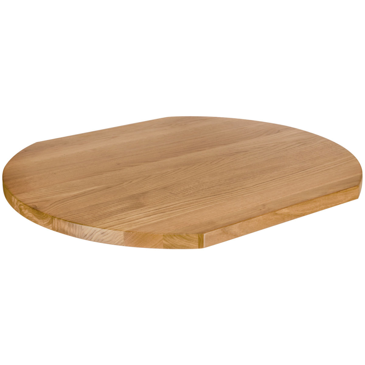 Vega Massief houten tafelblad Danville gelakt; 70x80x3 cm (LxBxH); eiken/naturel; rechthoekig