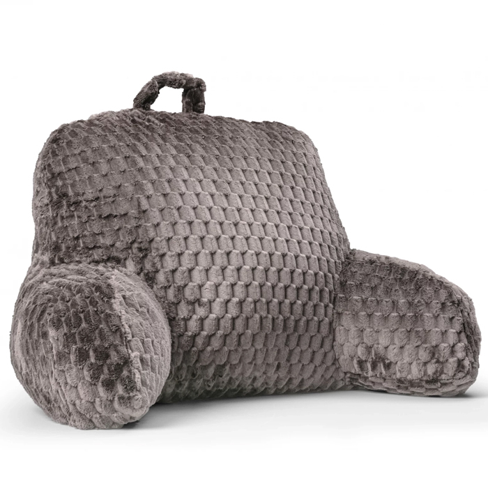 SlaapTextiel Ergonomisch Leeskussen Taupe (34x50 cm)