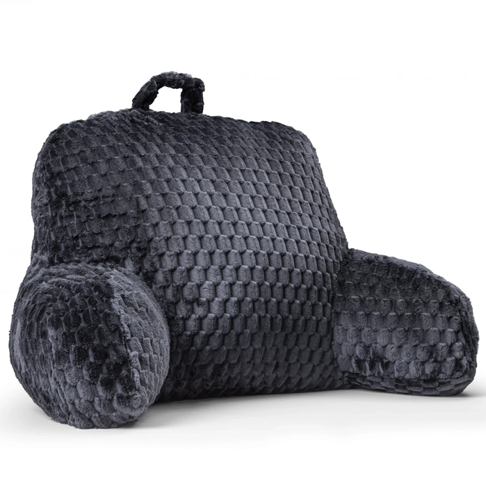 SlaapTextiel Ergonomisch Leeskussen Antraciet (34x50 cm)