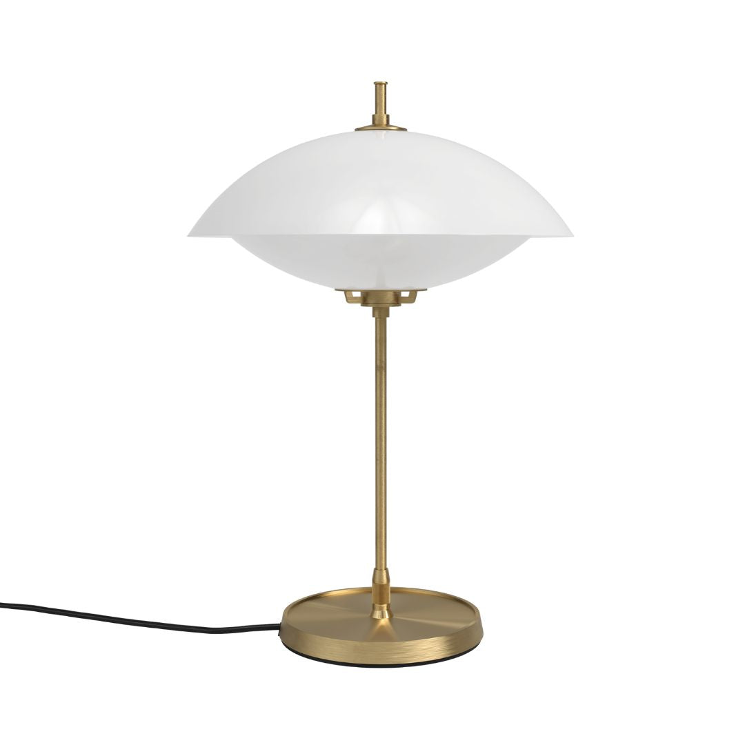 Fritz Hansen  Clam Opaal/Messing Tafellamp