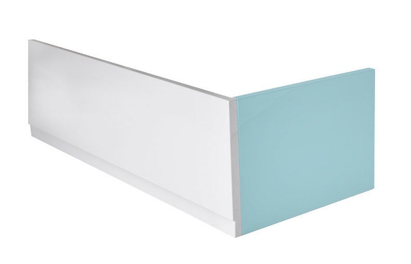 Polysan Plain badpaneel links 185x59cm wit