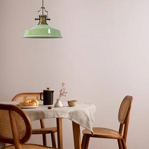ROYALTECH H&auml;ngelampe Augusta, mintgr&uuml;n, &Oslash; 40 cm, Metall, E27, Vintage