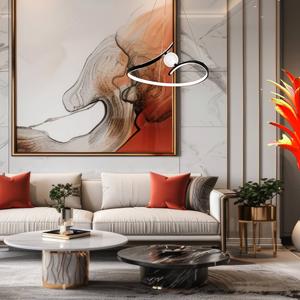 Milagro Lighting LED-H&auml;ngeleuchte Perla, Metall, Acryl, schwarz, 4.000 K