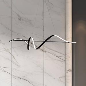 Milagro Lighting LED-H&auml;ngeleuchte Sash, Metall, schwarz, 4.000 K